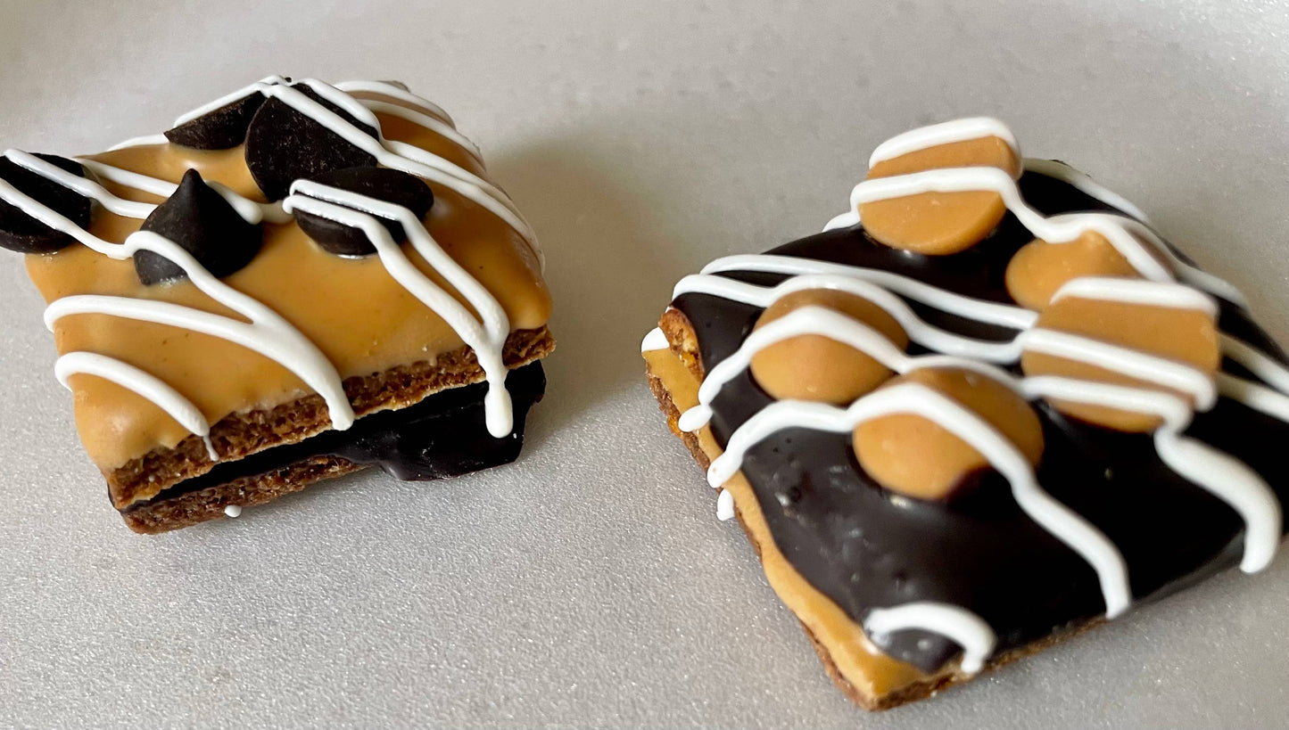 YumYum4DOGS - Peanut butter & Carob chip dog treat truffle- Single - Doot's Pet LLC Collars For A Cause