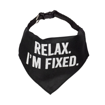 SNARK CITY - "Relax I'm Fixed" Bandana/Collar