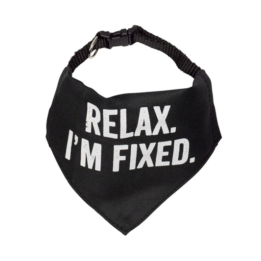 SNARK CITY - "Relax I'm Fixed" Bandana/Collar