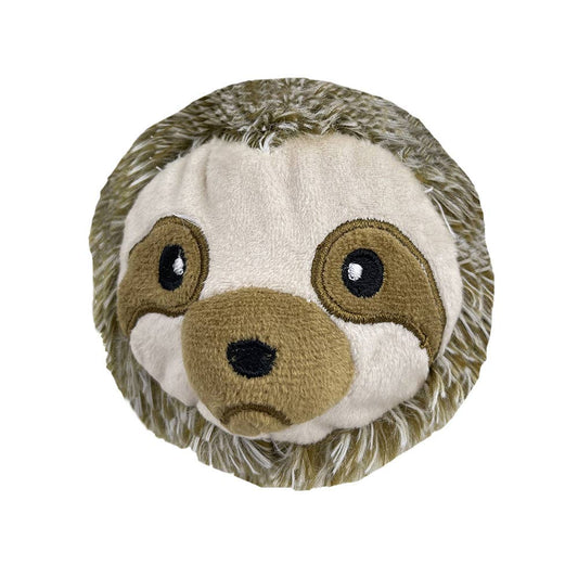 PETLOU, INC. - 4" EZ Squeaky Sloth Ball Dog Toy