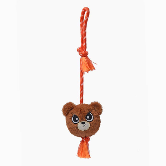 Hugsmart Products Inc - HugSmart Pet - Fluffy Tuggerz | Teddy Bear - Dog Rope Toy