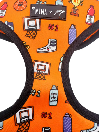 Mina + Pup - Got Game? Basketball and Sports Adjustable Dog Cat Harness