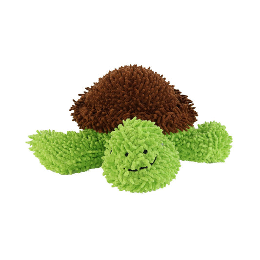 Tuffy Dog Toys - VIP Products - Mighty Microfiber Ball Med Turtle Green, Squeaky Dog Toy