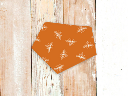 "Orange Bees" Dog Bandana