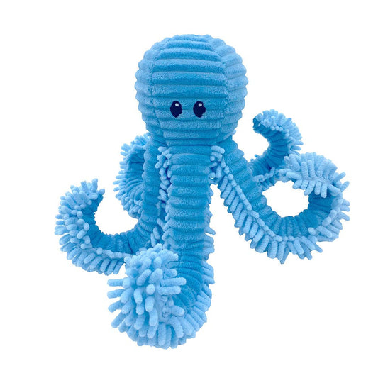 PETLOU, INC. - 14" Blue Bay Octopus Dog Toy