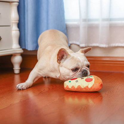 Hugsmart Products Inc - HugSmart Pet - Food Party | Pizza - Dog Plush Toy