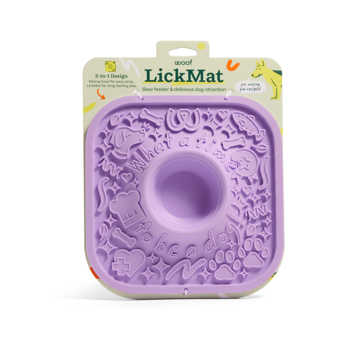 Woof - LickMat - Purple or Green
