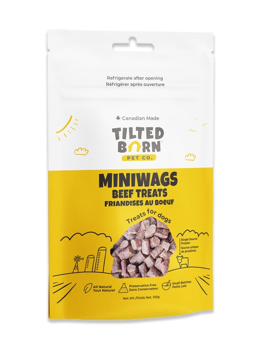 Tilted Barn Pet Co. - Beef Miniwags Treats For Dogs 100g/3.53oz