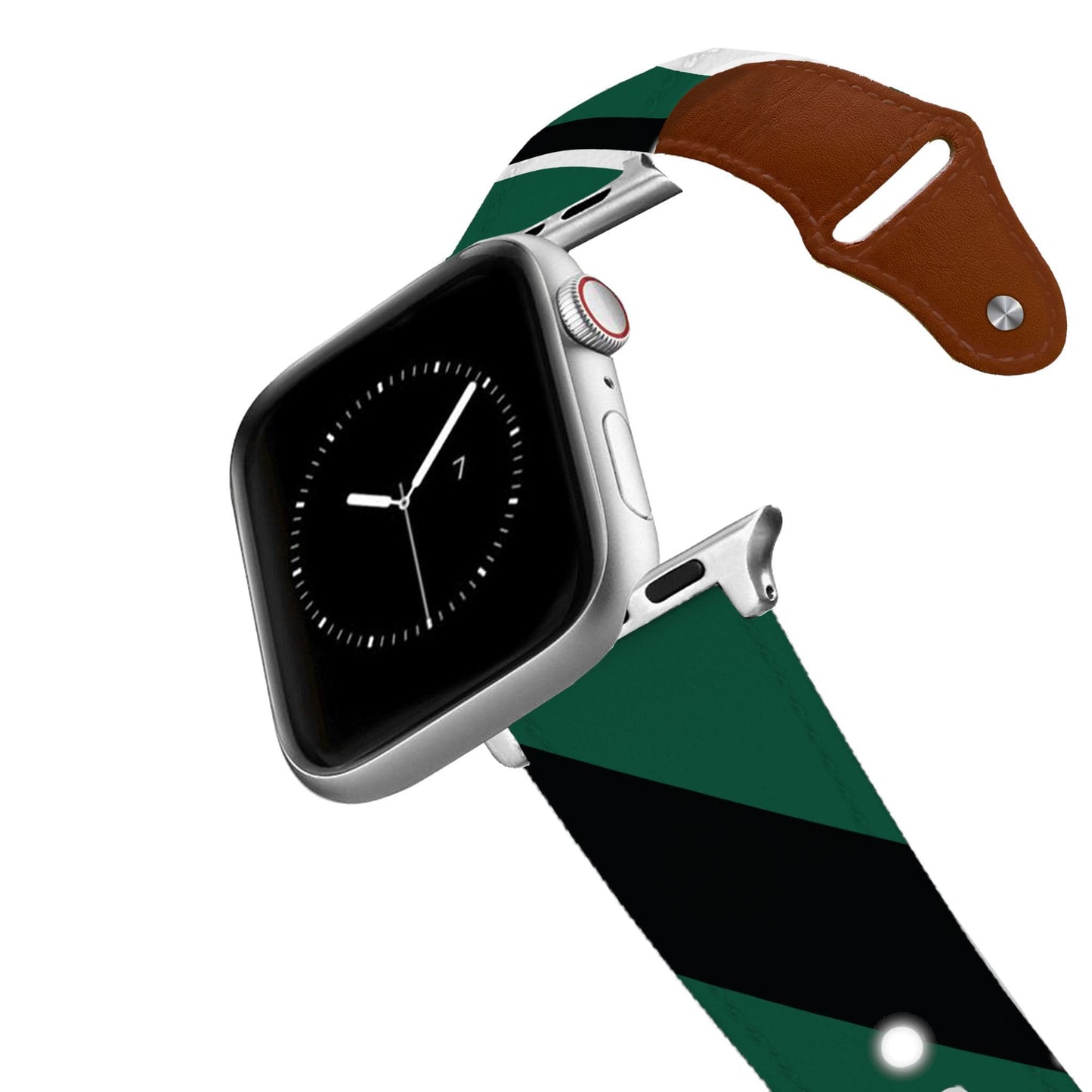 New York AFC Football Color Block Team Spirit Leather Apple Watch Band