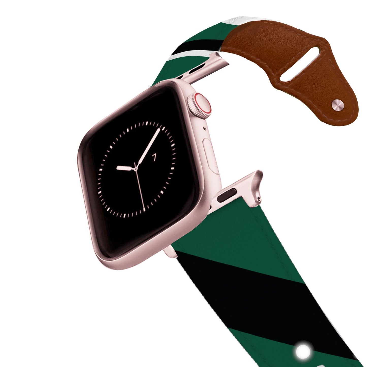 New York AFC Football Color Block Team Spirit Leather Apple Watch Band