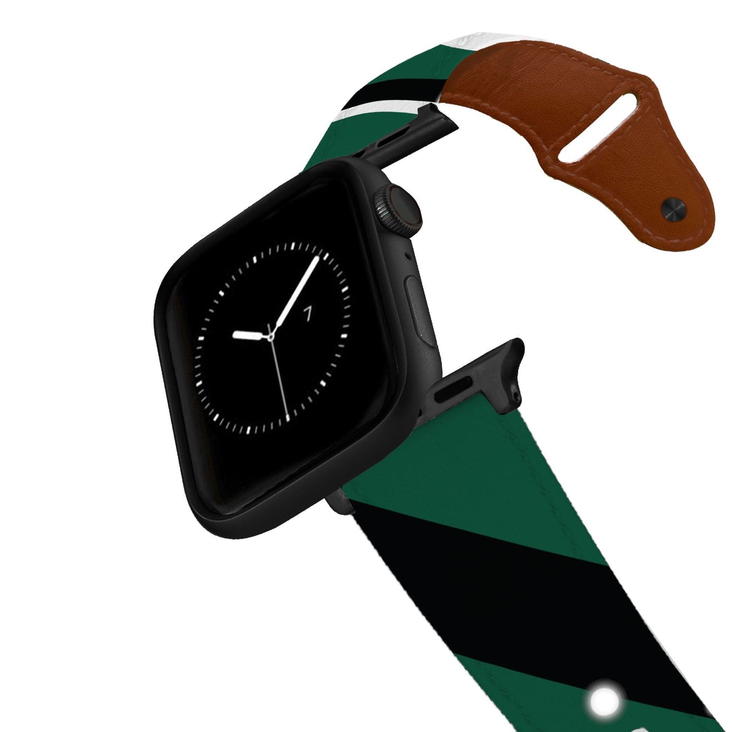 New York AFC Football Color Block Team Spirit Leather Apple Watch Band