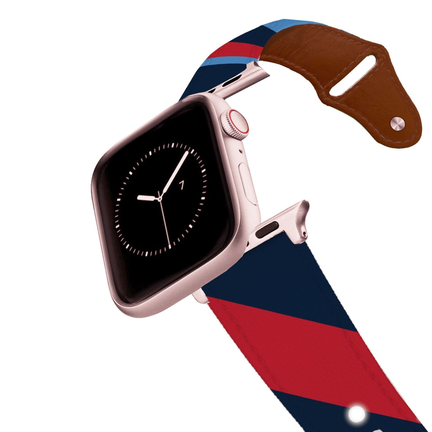 Tennessee Football Color Block Team Spirit Leather Apple Watch Band