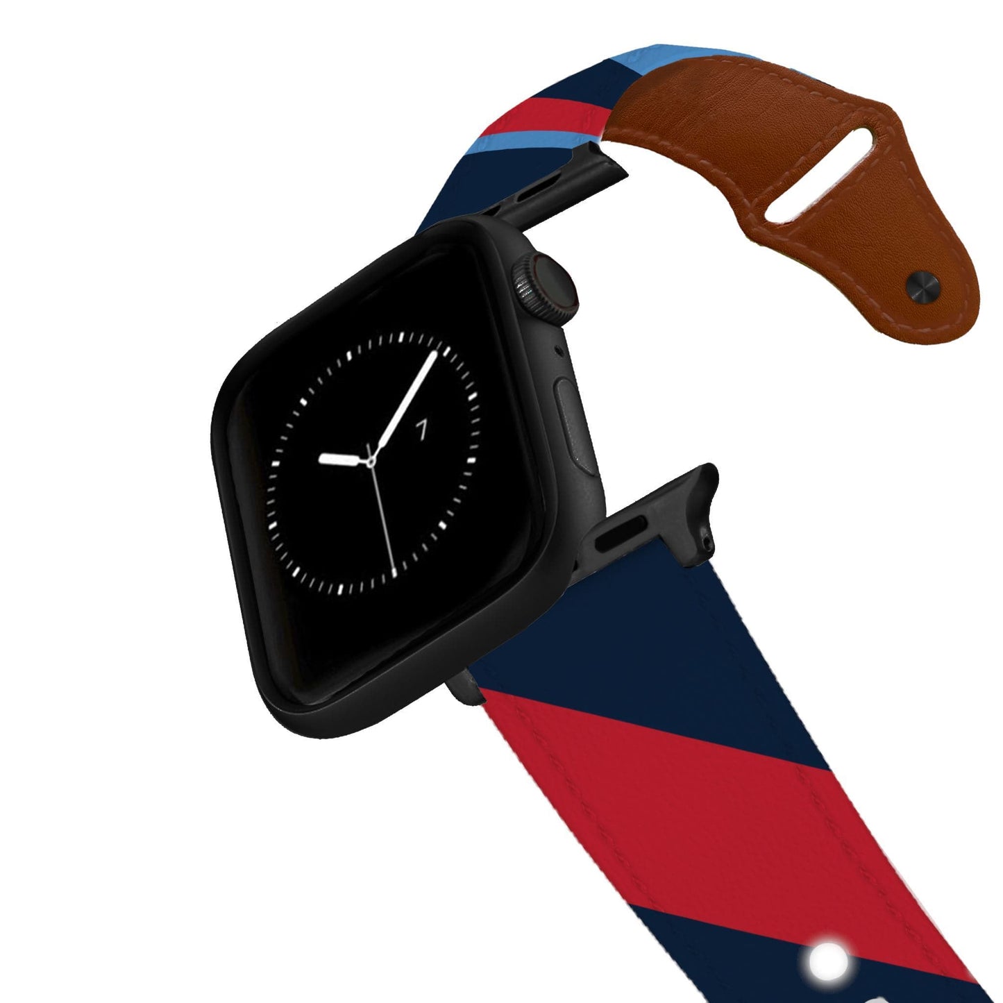 Tennessee Football Color Block Team Spirit Leather Apple Watch Band