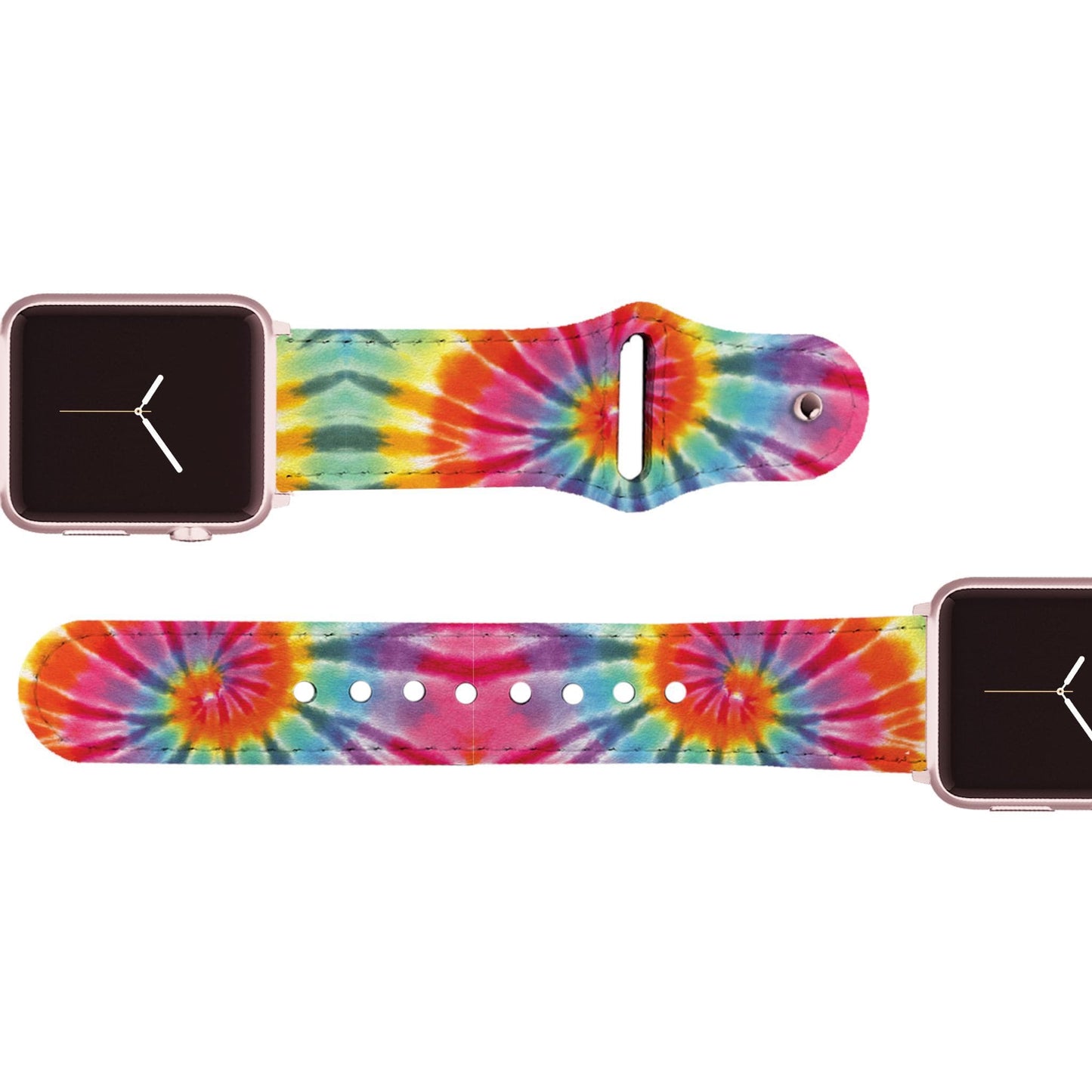 Tie Dye Swirl Leather Apple Watch Band