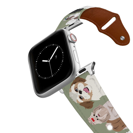 Shih Tzu Leather Apple Watch Band