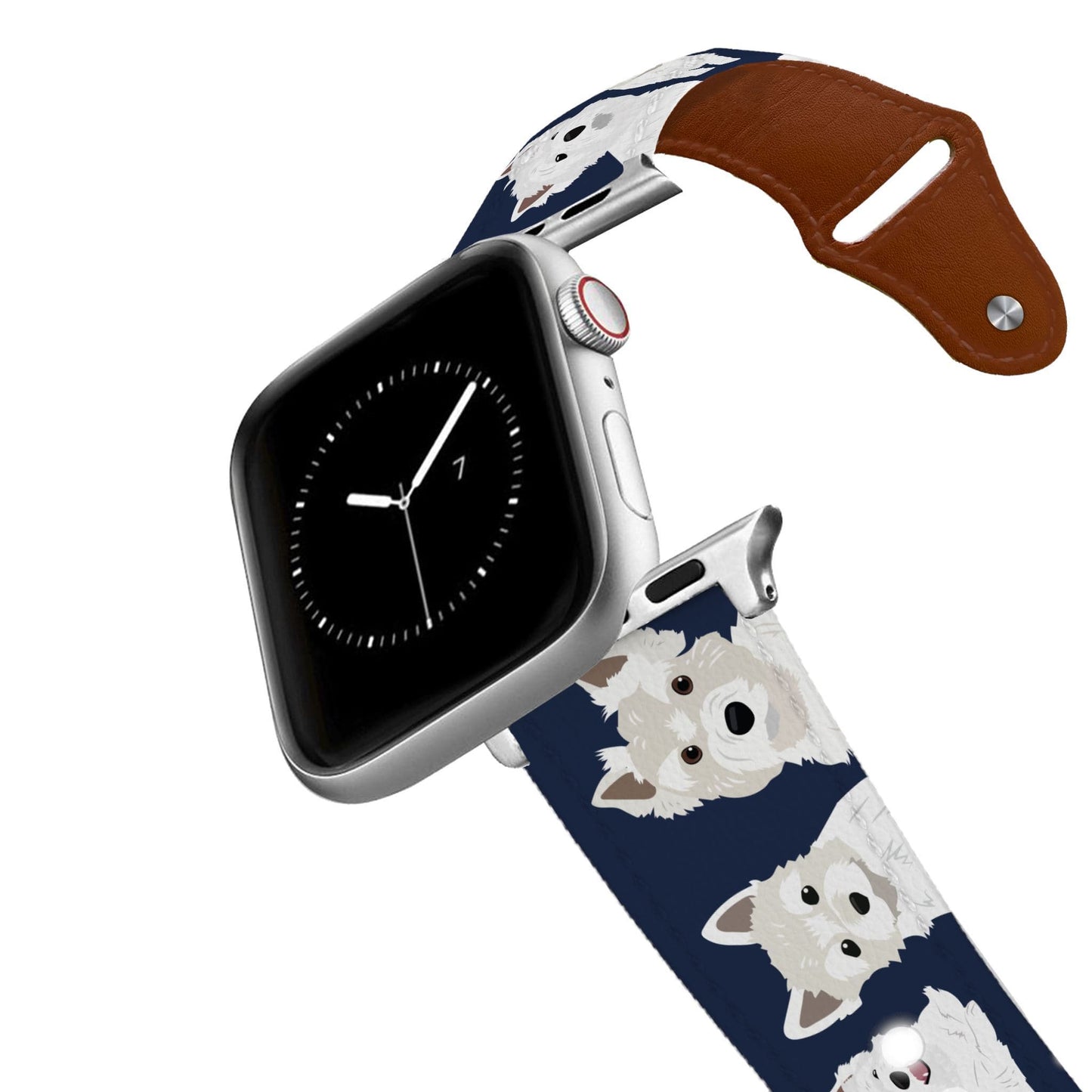 West Highland Terrier Leather Apple Watch Band