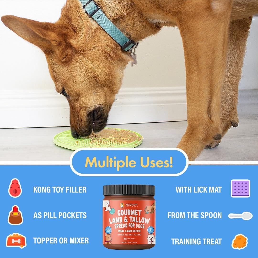 Lamb and Beef Tallow Meat Spread | NEW 12oz Jar - Doot's Pet LLC Collars For A Cause