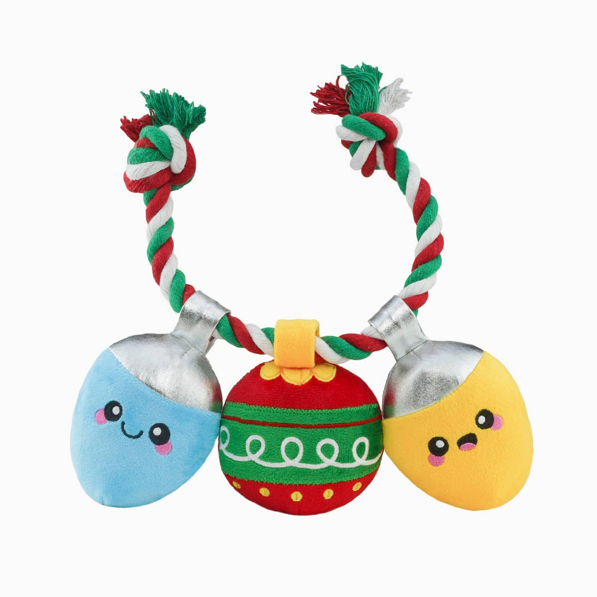Hugsmart Products Inc - HugSmart Pet - Happy Woofmas | Christmas Light - Rope Toy