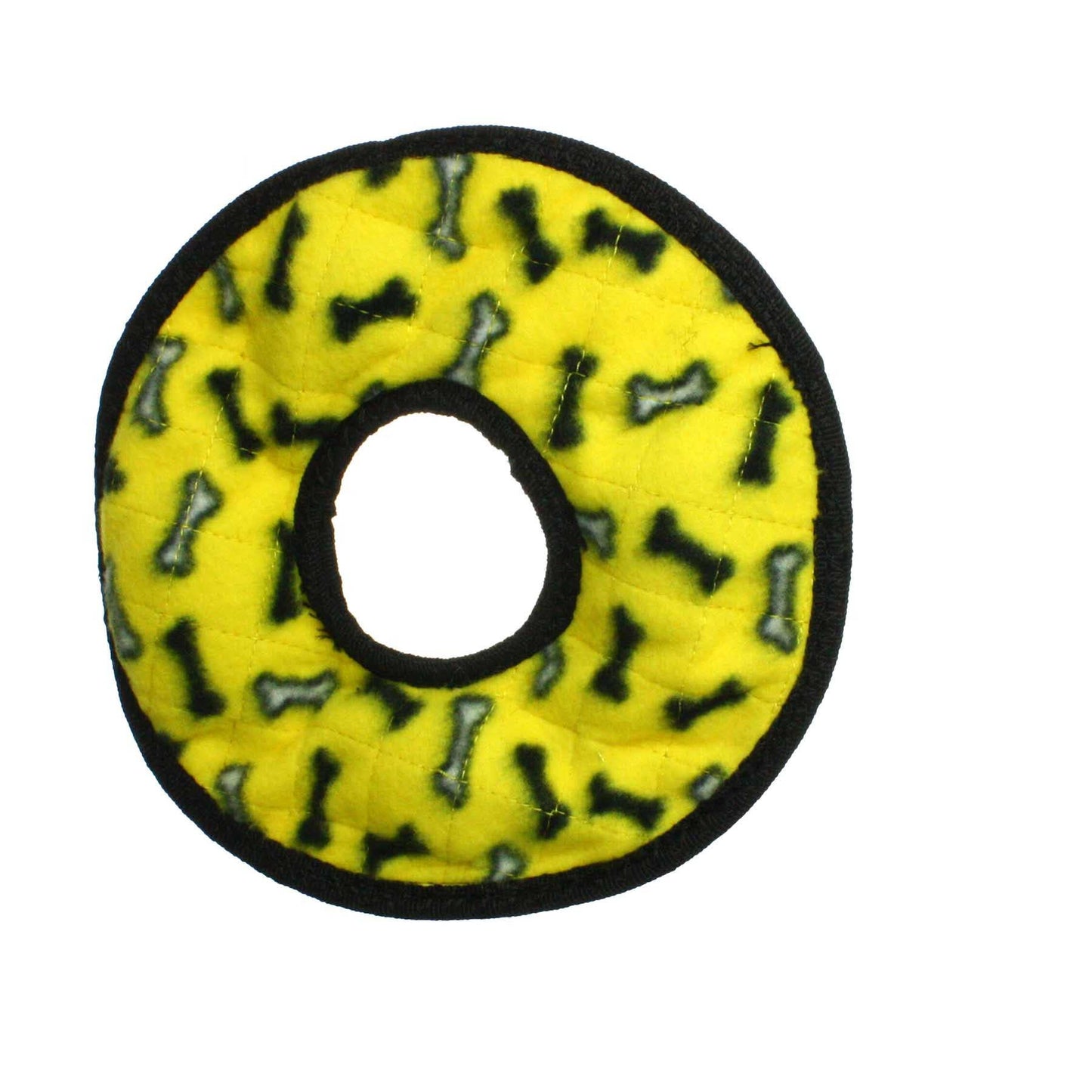 Tuffy Dog Toys - VIP Products - Tuffy No Stuff Ultimate Ring - Yellow, Squeaky Dog Toy - Doot's Pet LLC Collars For A Cause