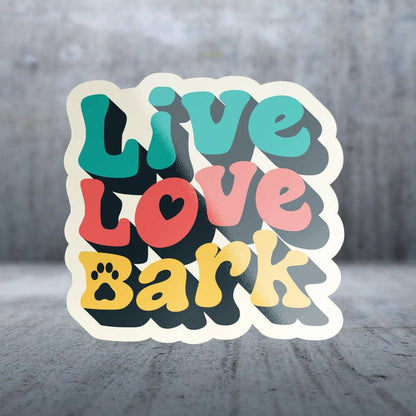 Two Feet Treats - Live Love Bark - Sticker