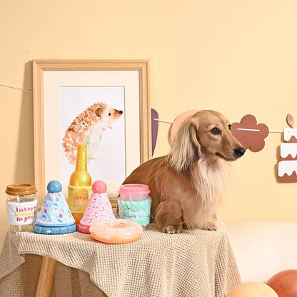 Hugsmart Products Inc - HugSmart Pet - Yappy Birthday |  Blue Party Hat - TPR Rubber