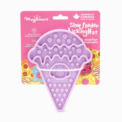 Hugsmart Products Inc - HugSmart Pet - Dog Bowl Pet lick mat | Ice-cream slowfeeder