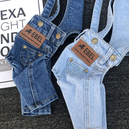 Denim Jumpsuit for Small Pets - Doot's Pet LLC Collars For A Cause