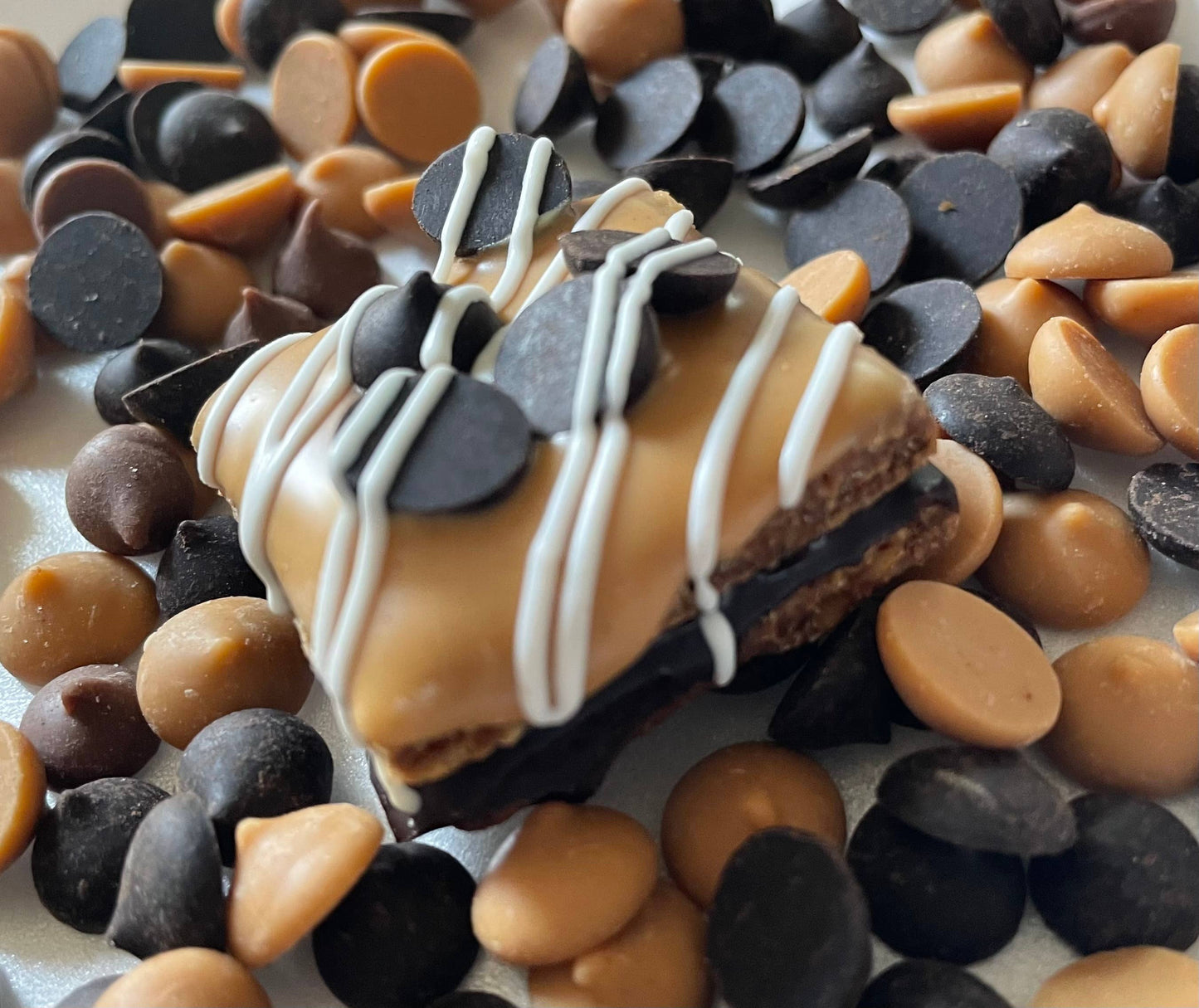 YumYum4DOGS - Peanut butter & Carob chip dog treat truffle- Single - Doot's Pet LLC Collars For A Cause