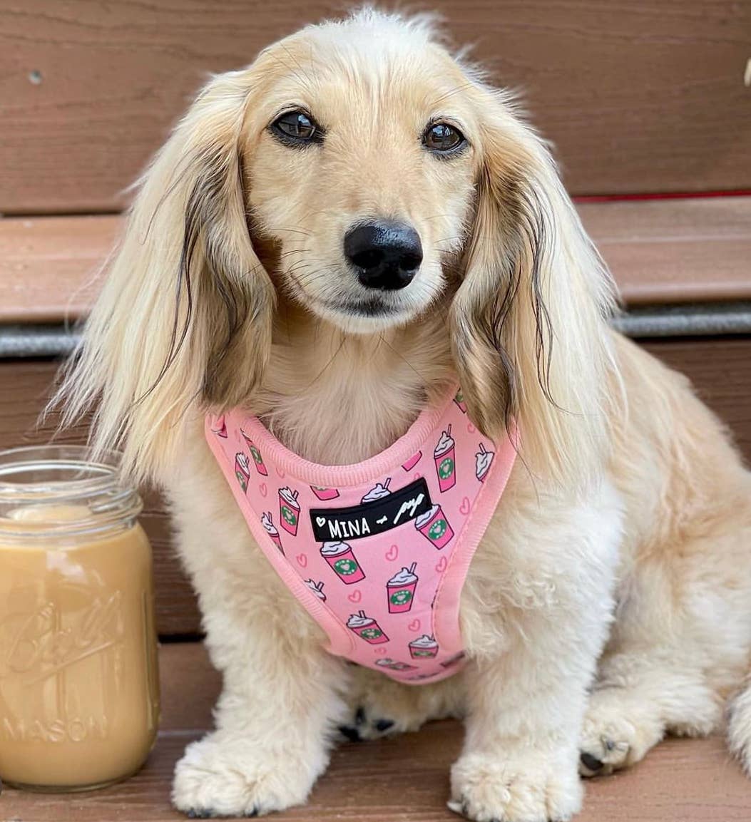 Mina + Pup - Pink Pupshake Adjustable Dog or Cat Harness