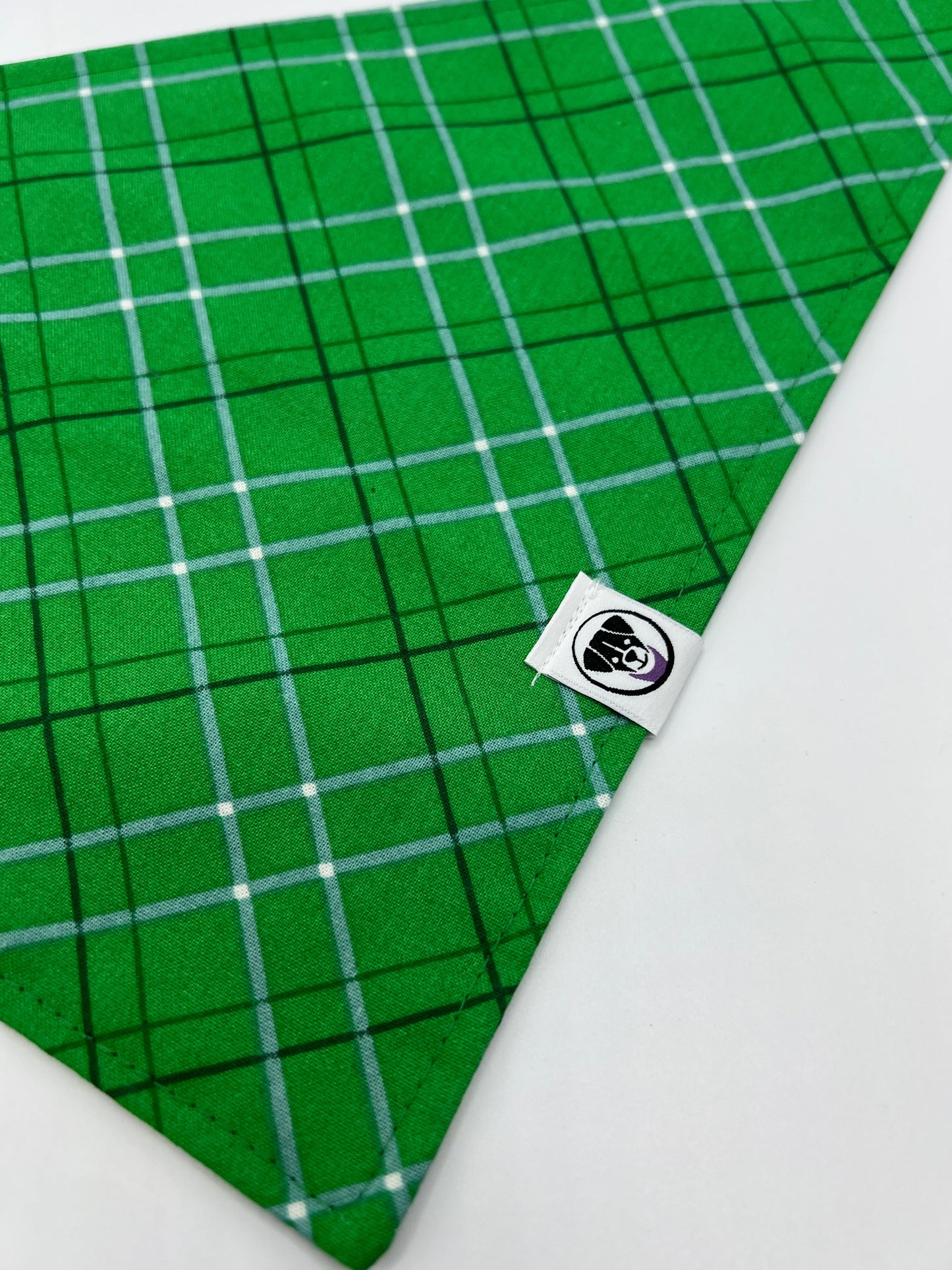 Saint Patrick's Day Pet Bandana Celtic Green Plaid