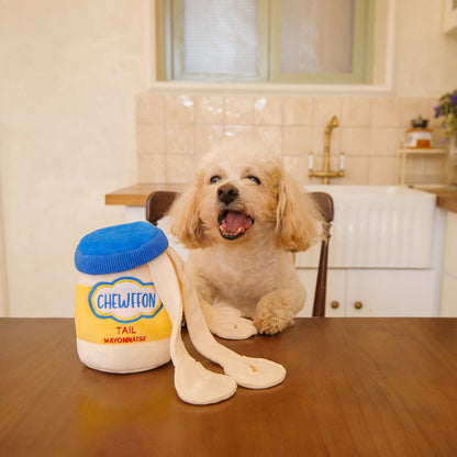 CHEWFFON - CHEWFFON Interactive Mayo Jar Dog Puzzle Toy Snuffle Fun