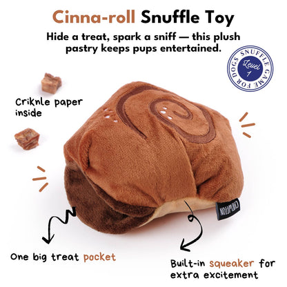 CHEWFFON - CHEWFFON Cinnamon Roll Squeaky Snuffle Toy
