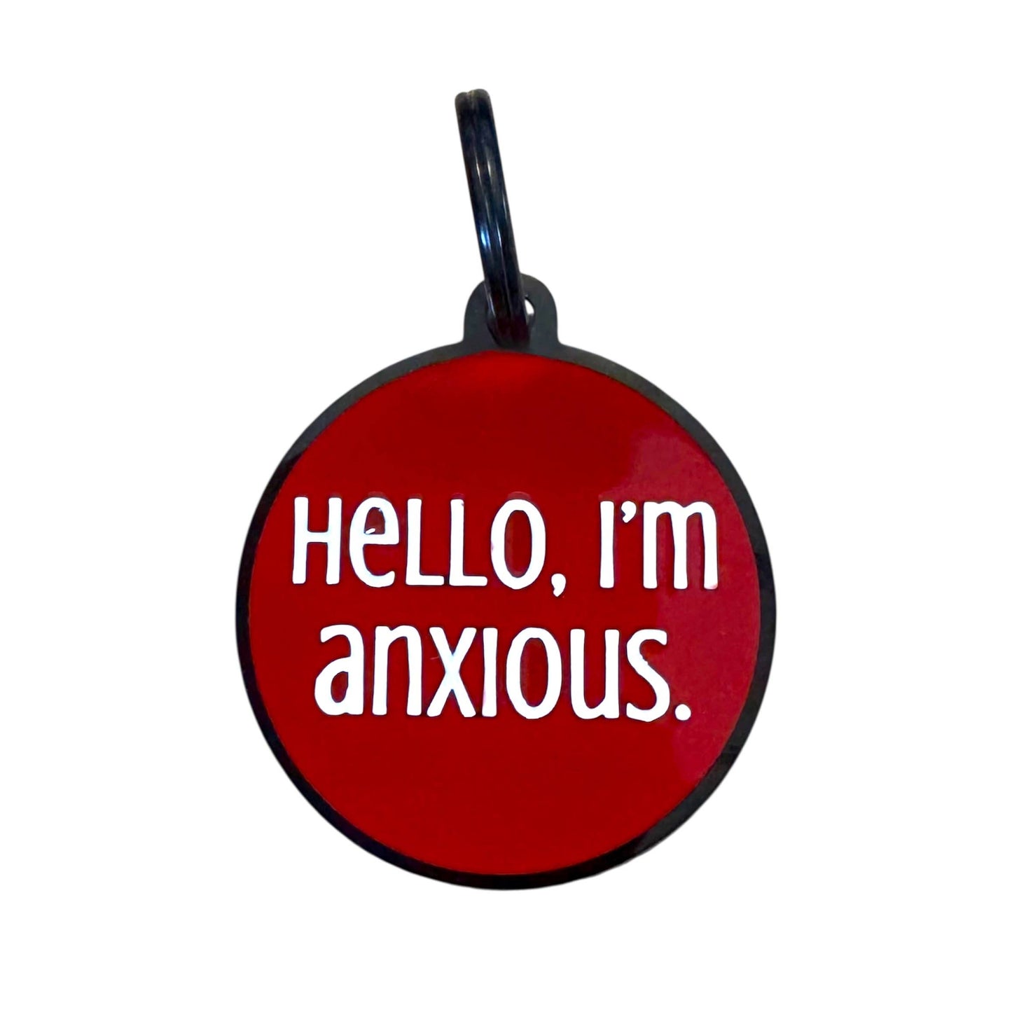 Koira - Hello, I’m Anxious Dog ID Tag
