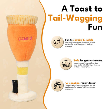 CHEWFFON - CHEWFFON Pawsecco Dog Squeaky Toy