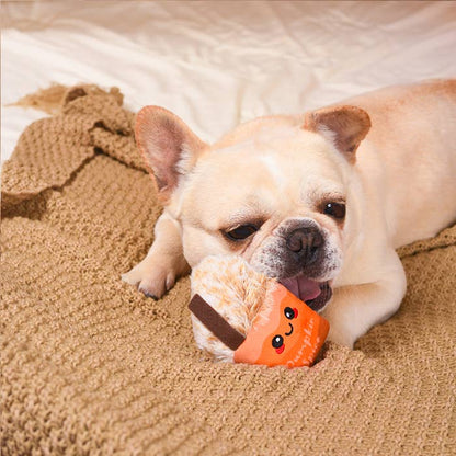 Hugsmart Products Inc - HugSmart Pet - Autumn Tailz  | Pumpkin Play - Dog Plush Toy
