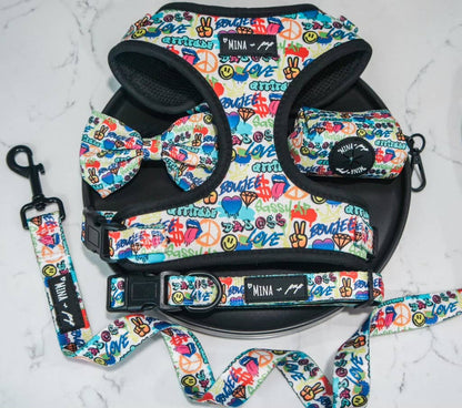 Mina + Pup - Graffiti Edition Tie On Cooling Bandana For Dogs and Cats