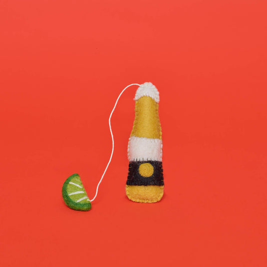 Ware of the Dog - Wool Beer & Lime Cat Toy