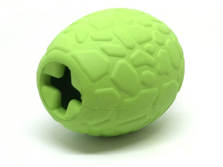 Dinosaur Egg eDispenser Durable Rubber Chew Toy & Treat Dispenser - Doot's Pet LLC Collars For A Cause