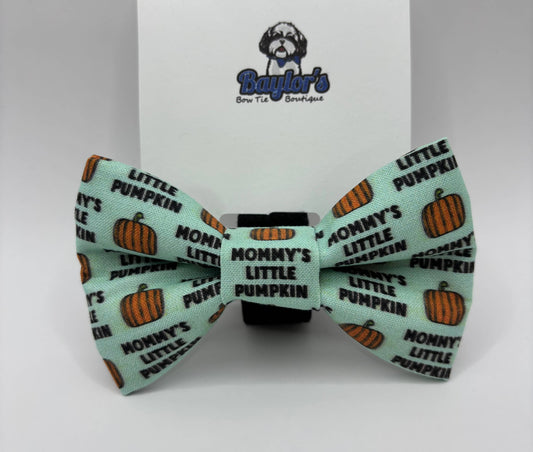Baylor's Bow Ties - Mommy’s little pumpkin Dog Bow Tie  
