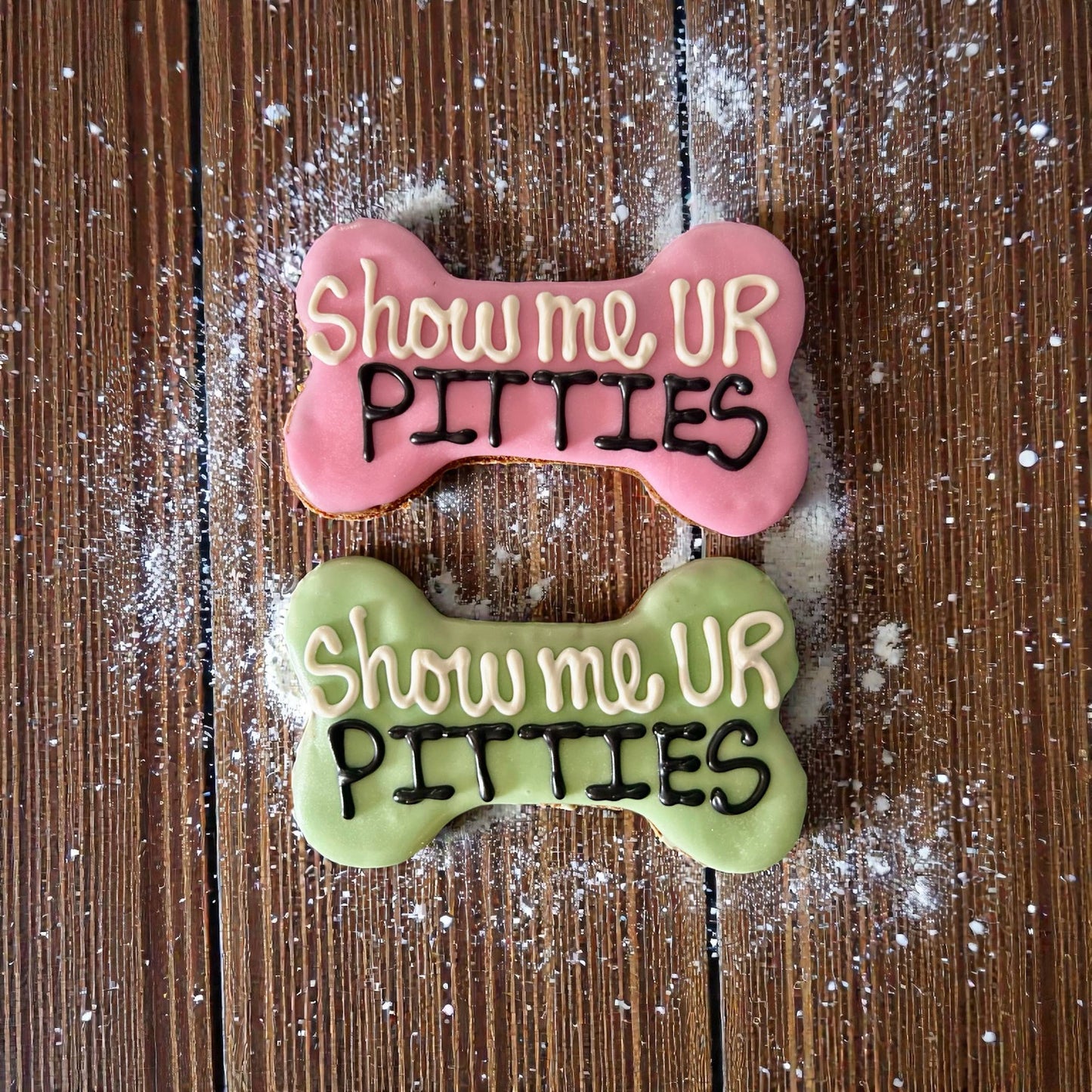 YumYum4DOGS - 6 inch Show Me UR Pitties Bone dog treat- Single - Doot's Pet LLC Collars For A Cause