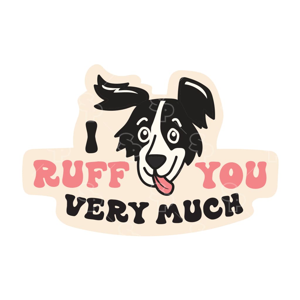 Two Feet Treats - I Ruff You Very Much - Sticker