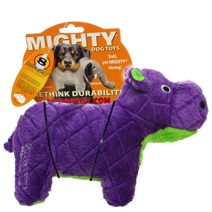 Tuffy Dog Toys - VIP Products - Mighty Safari Hippo - Purple, Plush, Squeaky Dog Toy - Doot's Pet LLC Collars For A Cause