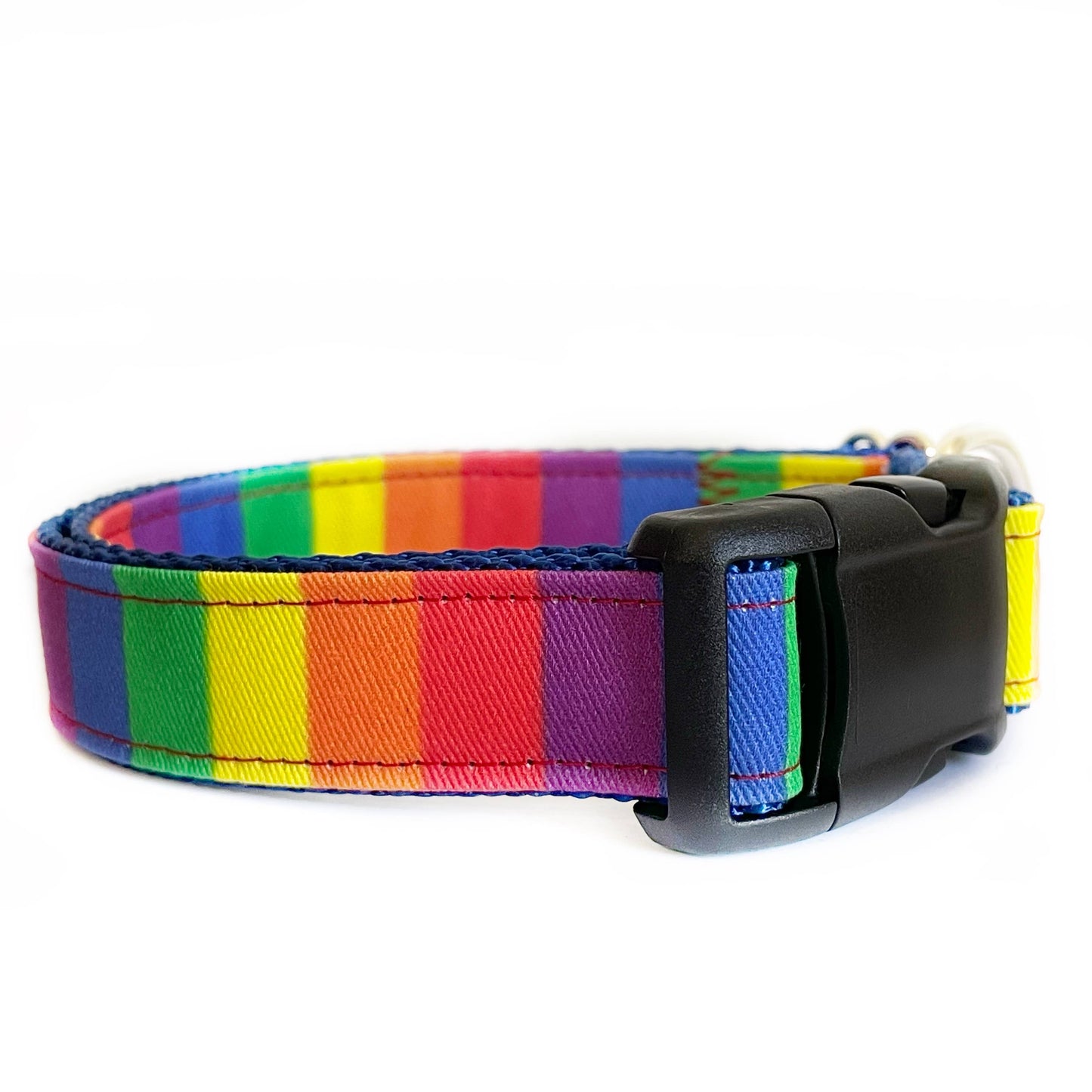 Sew Fetch Dog Co - The Pride Rainbow Stripe Dog Collar