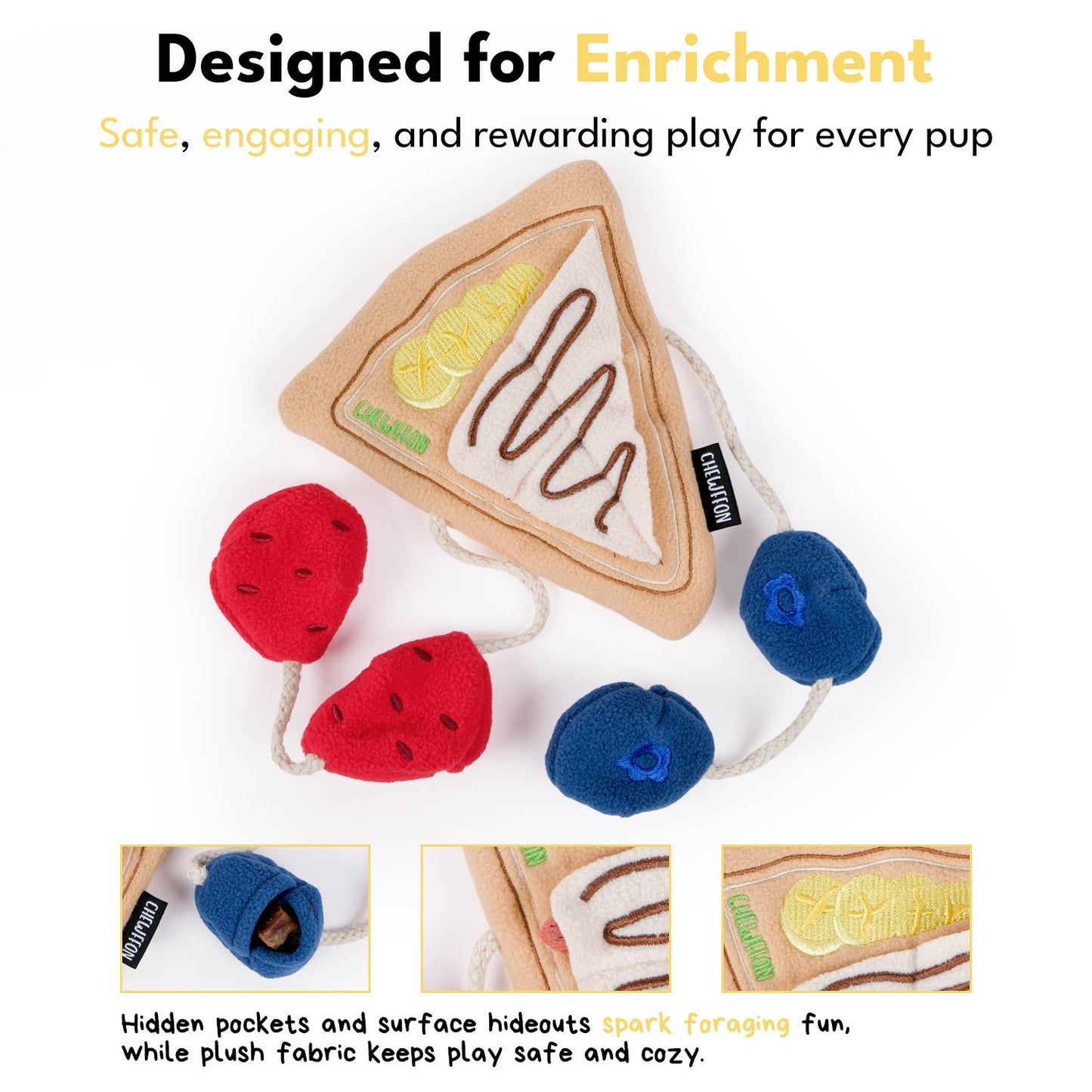 CHEWFFON - CHEWFFON Crepe Snuffle & Treat Puzzle Toy