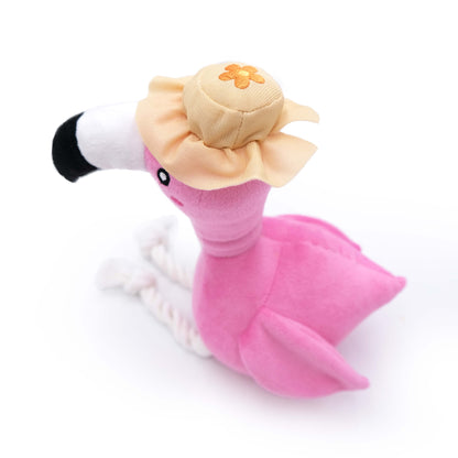 ZippyPaws - Playful Pal - Freya the Flamingo - Dog Toy