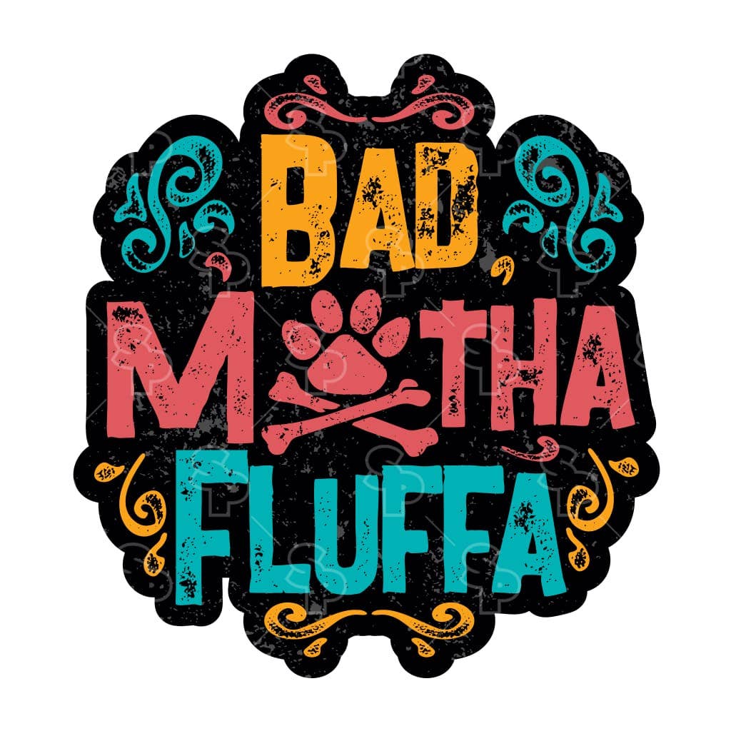 Two Feet Treats - Bad Motha Fluffa - Sticker