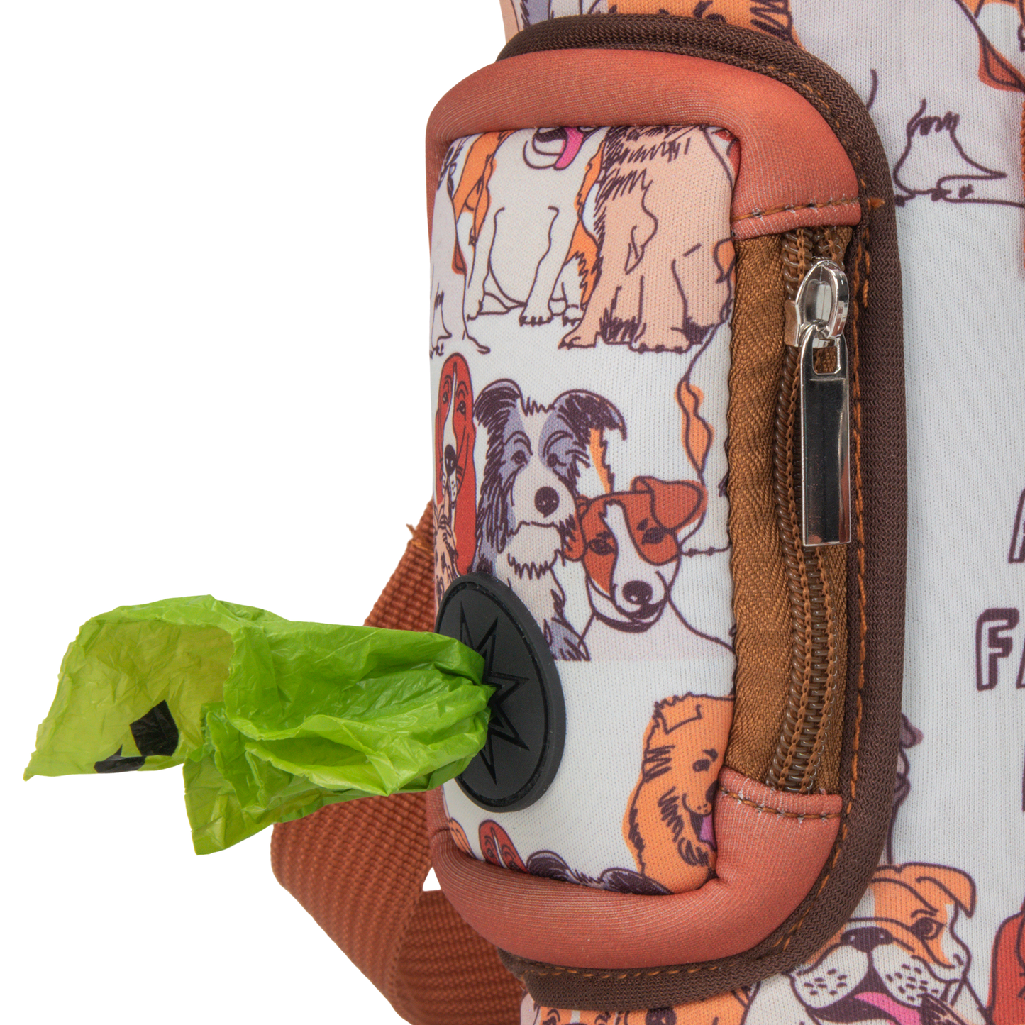 MADE EASY KIT - Dog Water Bottle Carrier w/ Poop Bag Pocket - 32oz Large