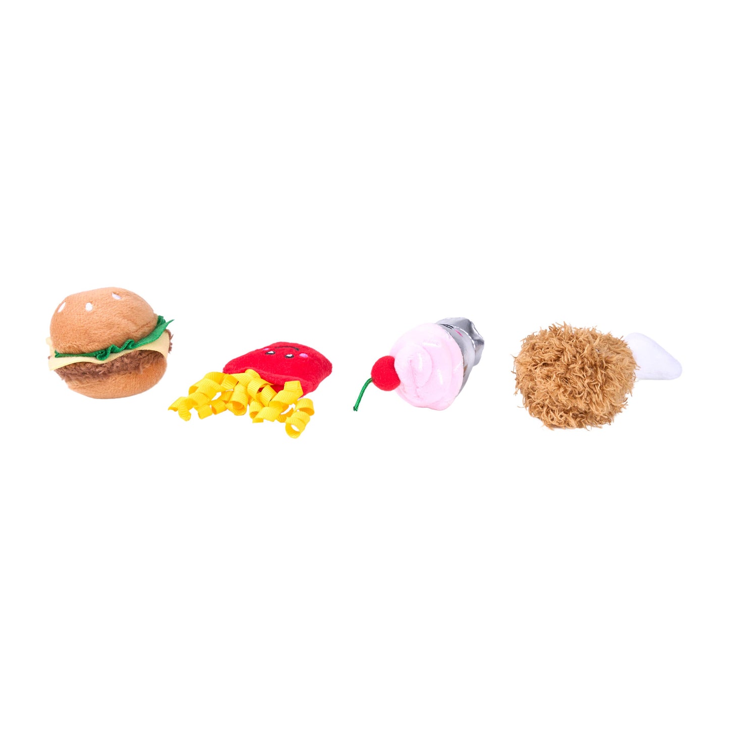 ZippyPaws - ZippyClaws® NomNomz® 4-Pack - Fast Food