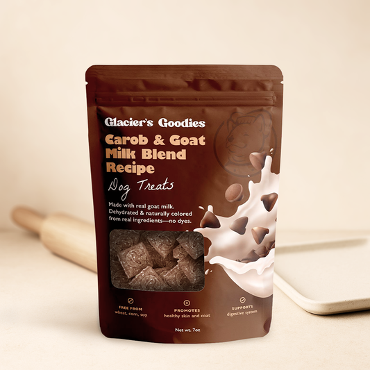 Glacier's Goodies - Goat Milk Dog Treats – Carob (7oz)
