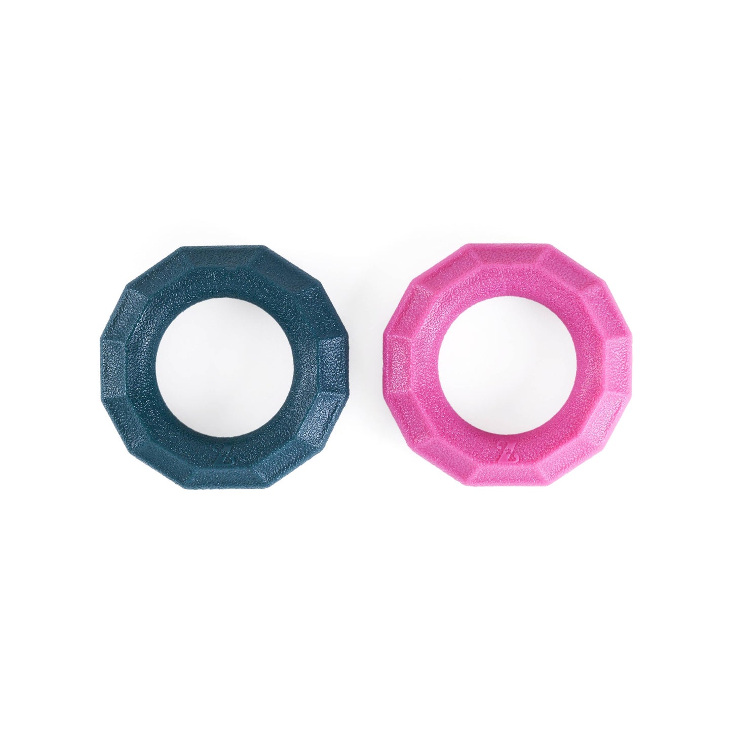 ZippyPaws - ZippyTuff+ Ring Small 2-Pack - Emerald & Magenta - Dog Toy